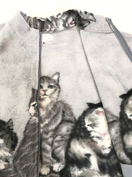 レディース 古着 S&S Specialitys 猫 ネコちゃん アニマル フルジップ