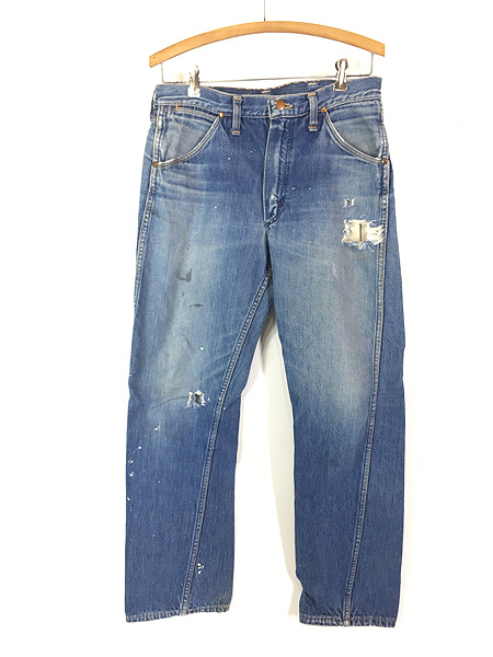 古着 60s USA製 Blue Bell MAVERICK ダメージ インディゴ デニム