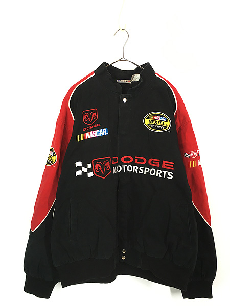古着 00s NASCAR 「Dodge Motorsports」 企業 刺しゅう レーシング