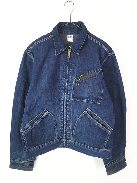 古着 70s USA製 Lee 91-B 濃紺 デニム ワーク カバーオール ジャケット