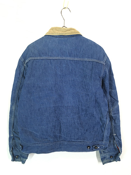 古着 70s USA製 Lee 191-LB レッド キルティング ライナー 濃紺 デニム