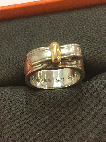 雑貨 古着 Hermes Artemis アルテミス リング 指輪 シルバー925 8号