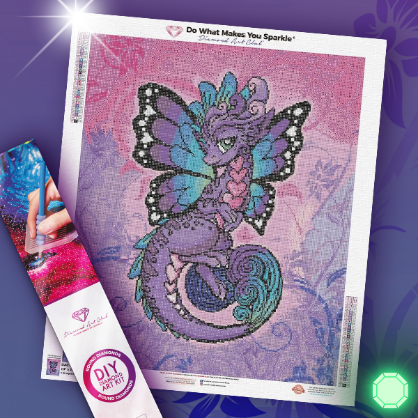 Fiona Butterfly Dragon Diamond Painting | Dragons & Beasties