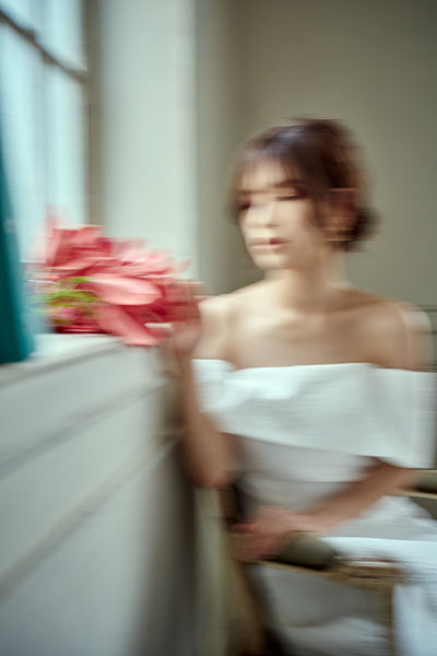 ジャガード オフショルダードレス（W277）