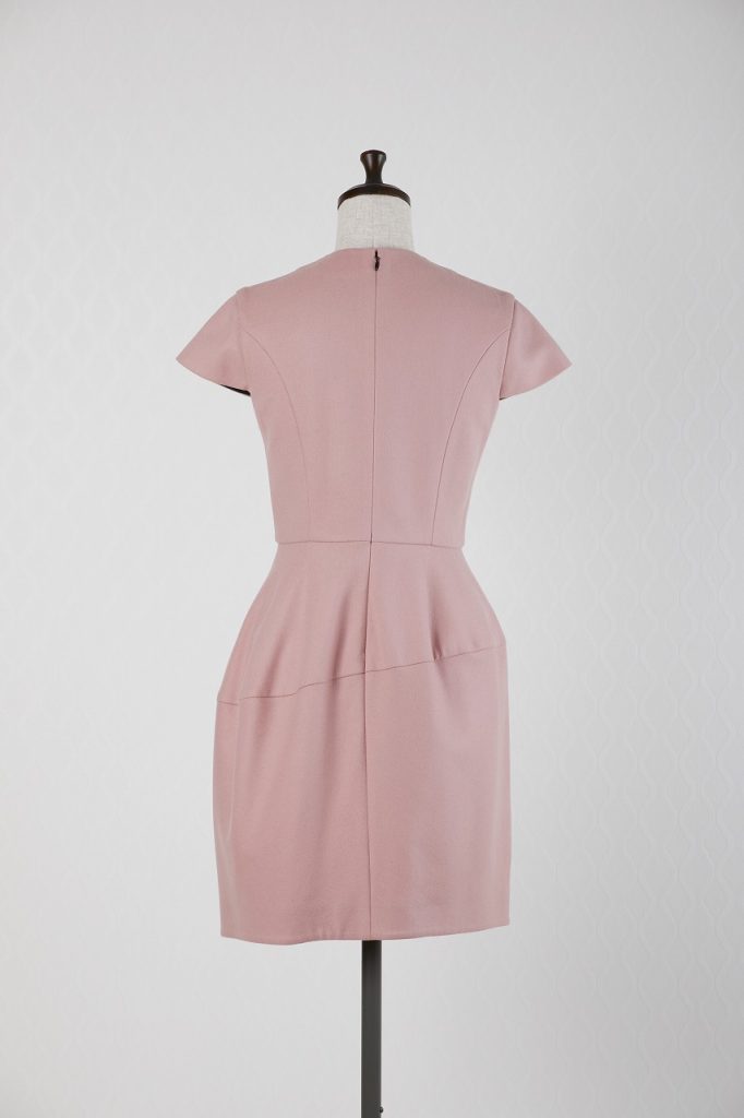 YOKO CHAN ヨーコチャン ウエストパール半袖（ピンク）ドレス | 結婚式