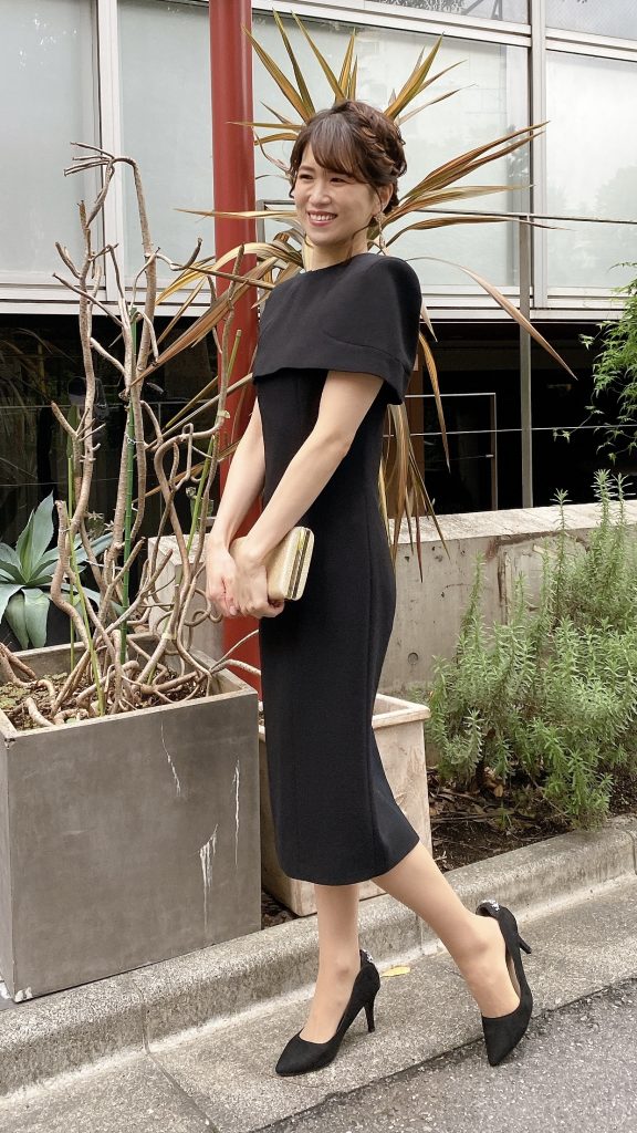 GIVENCHY ジバンシー ブラックケープドレス | 結婚式・パーティー