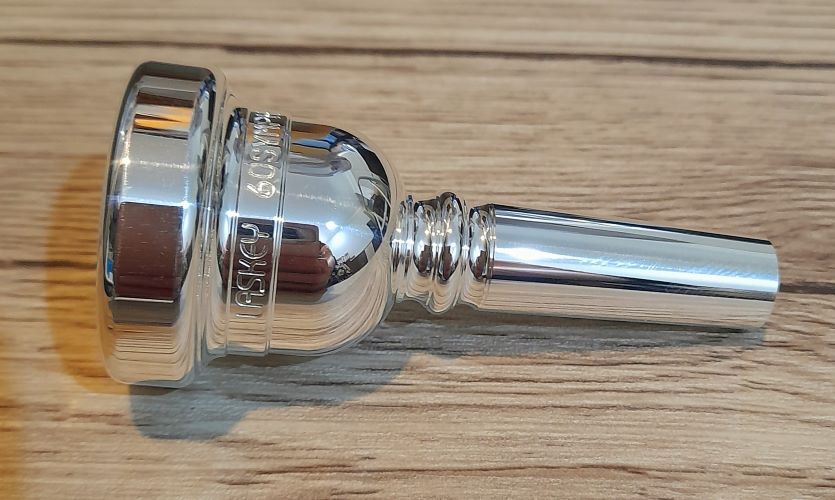 Laskey Alessi Signature Tenor Trombone Mouthpiece Silver Plated