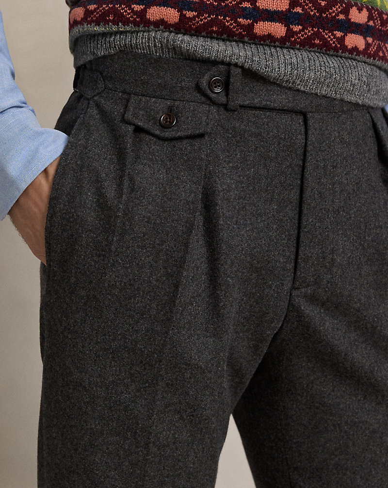 プリーテッド ウール フランネル トラウザー | ラルフ ローレン公式