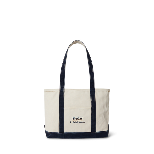 ロゴ キャンバス スモール トート | ラルフ ローレン公式オンラインストア