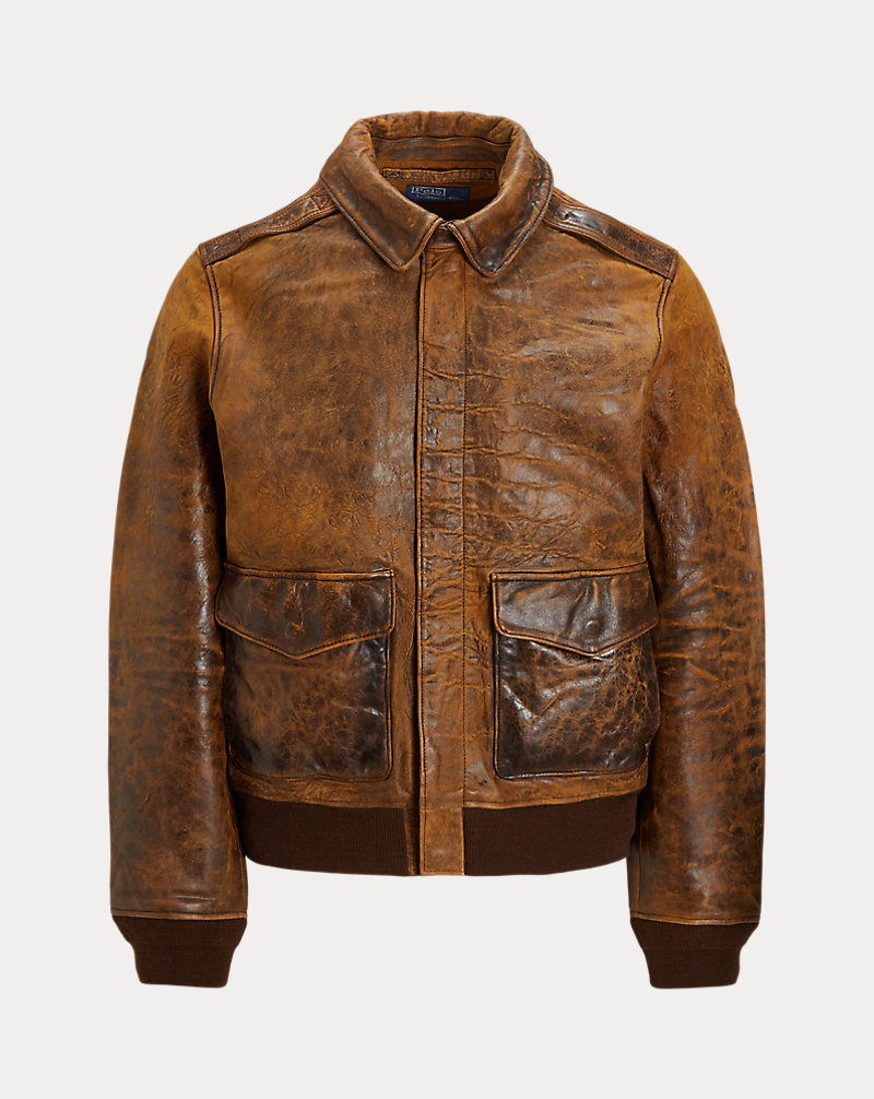 レザー フライト ジャケット | ラルフ ローレン公式オンラインストア