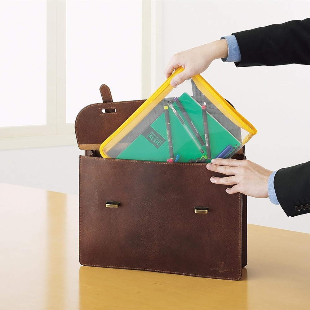 よろずやマルシェ本店 | GRATES ファスナーファイルケース A5: 文房具