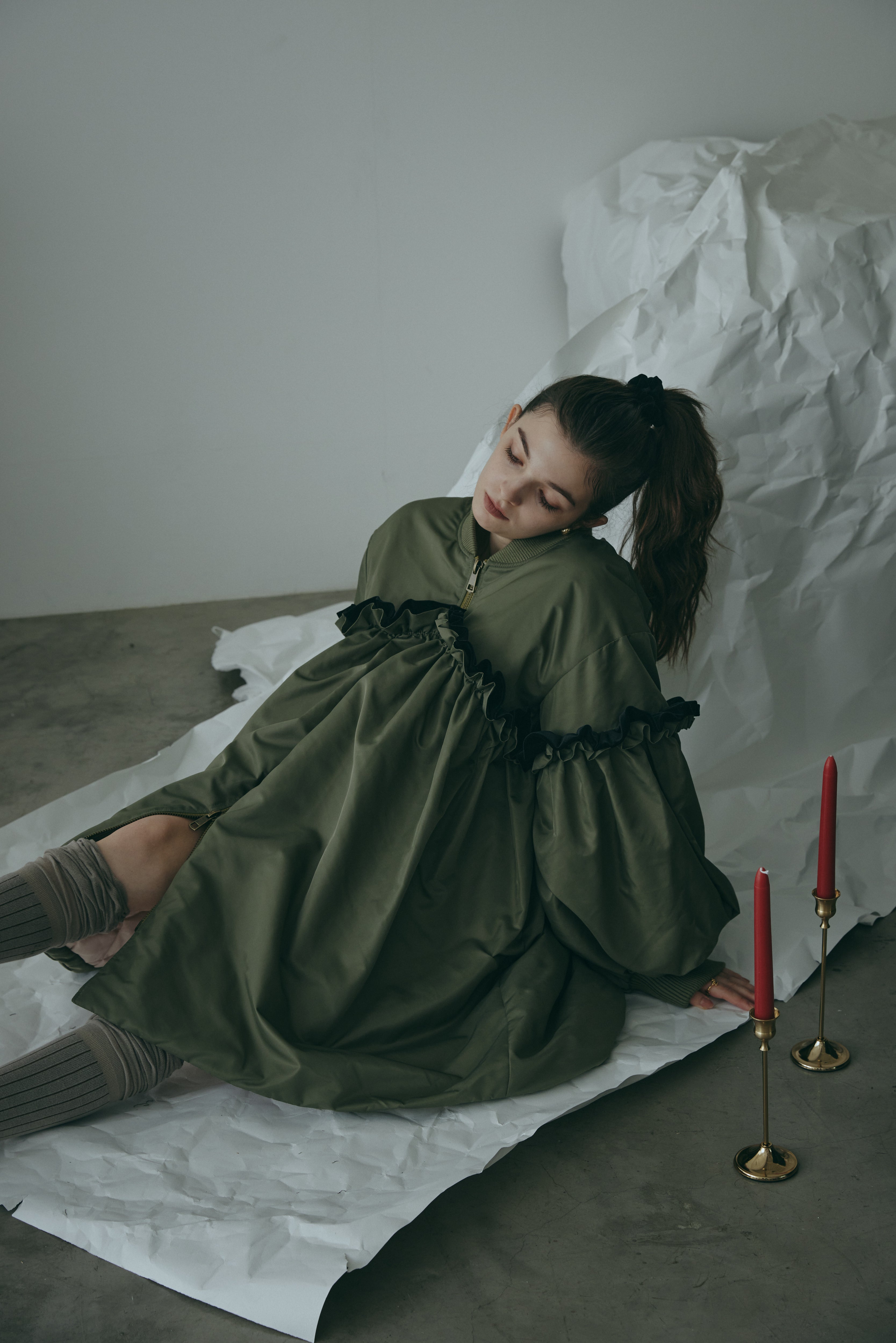 CHÉRIE A-LINE FRILL COAT