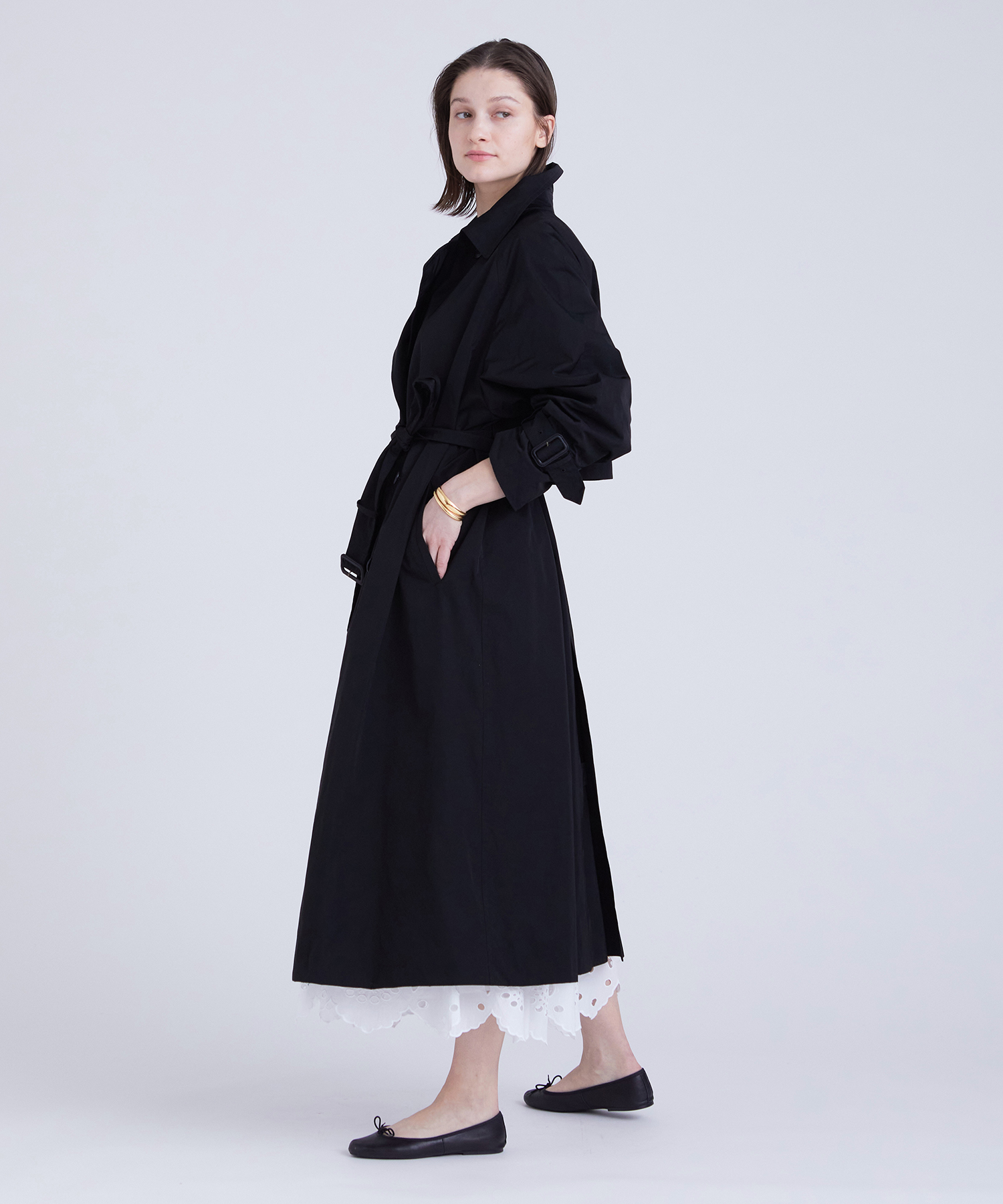 高山都 Special Collaboration】タフタトレンチコート ｜ハウス オブ