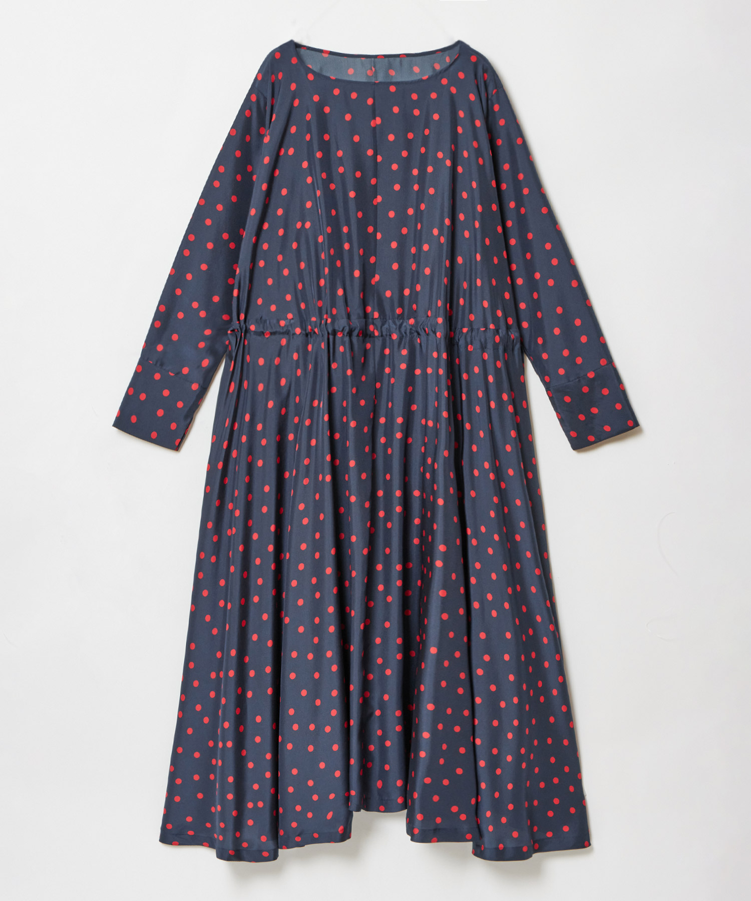 シルクドットプリントワンピース ｜ハウス オブ ロータス＜HOUSE OF