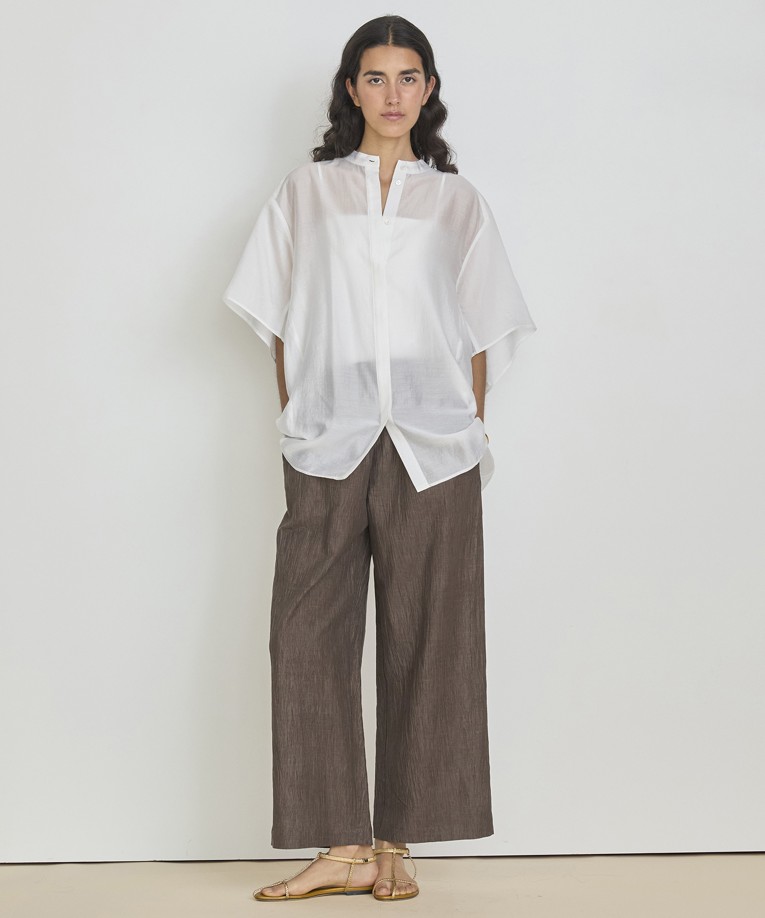 リネンワッシャーパンツ ｜ハウス オブ ロータス＜HOUSE OF LOTUS