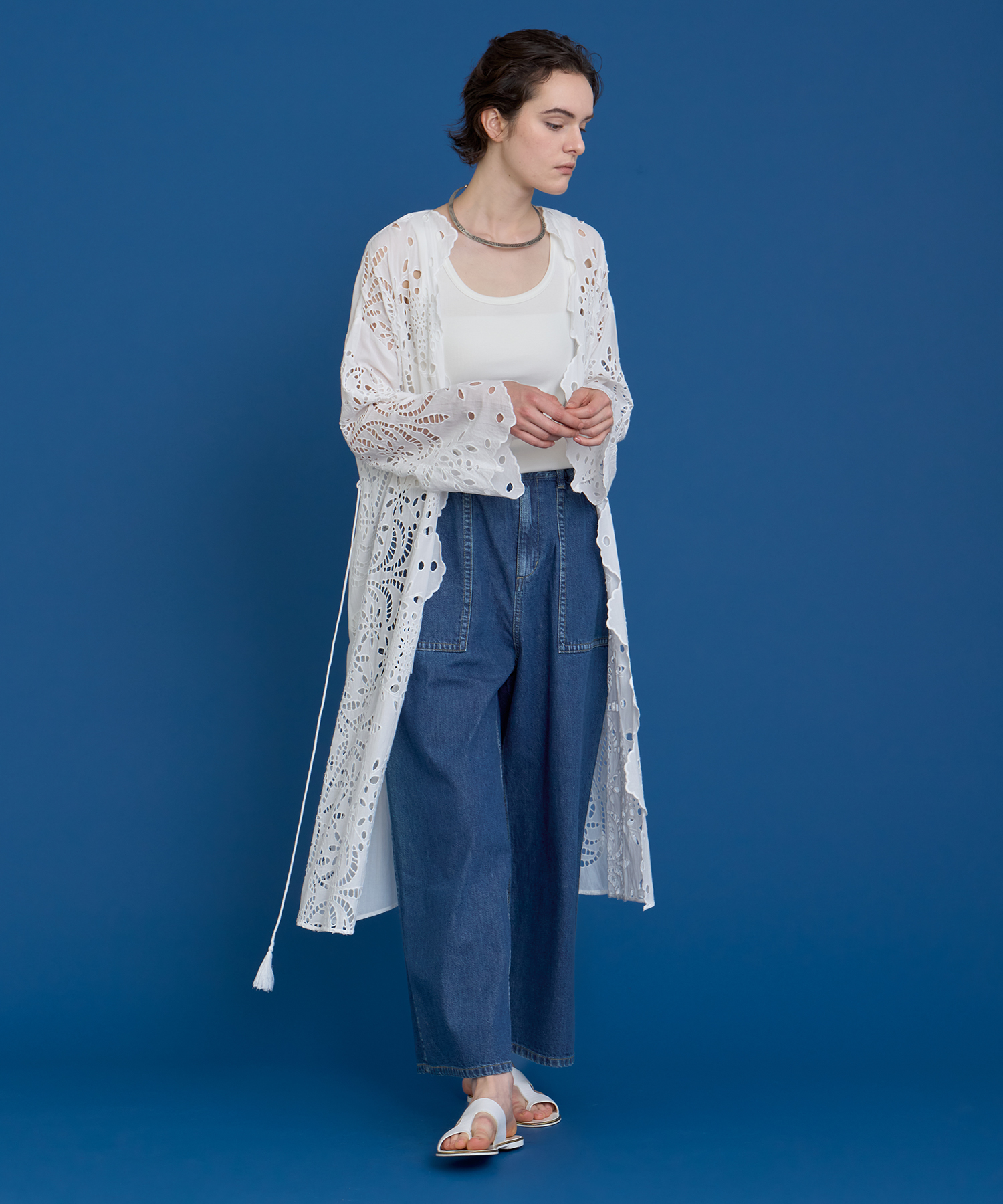 シフリー刺繍ロングガウン ｜ハウス オブ ロータス＜HOUSE OF LOTUS