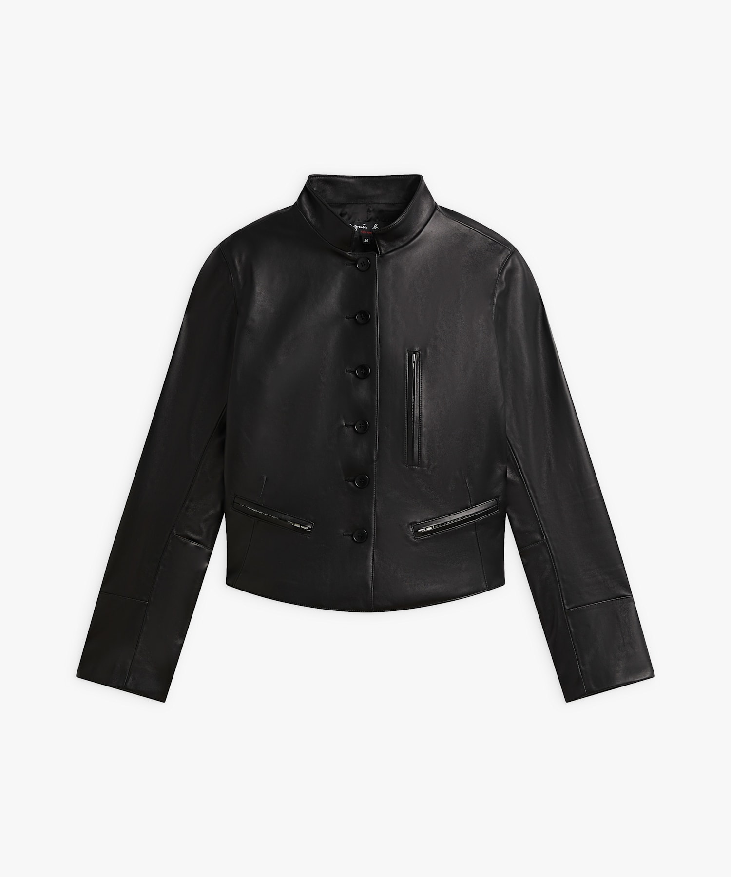 ラムレザー 長袖 ジャケット 