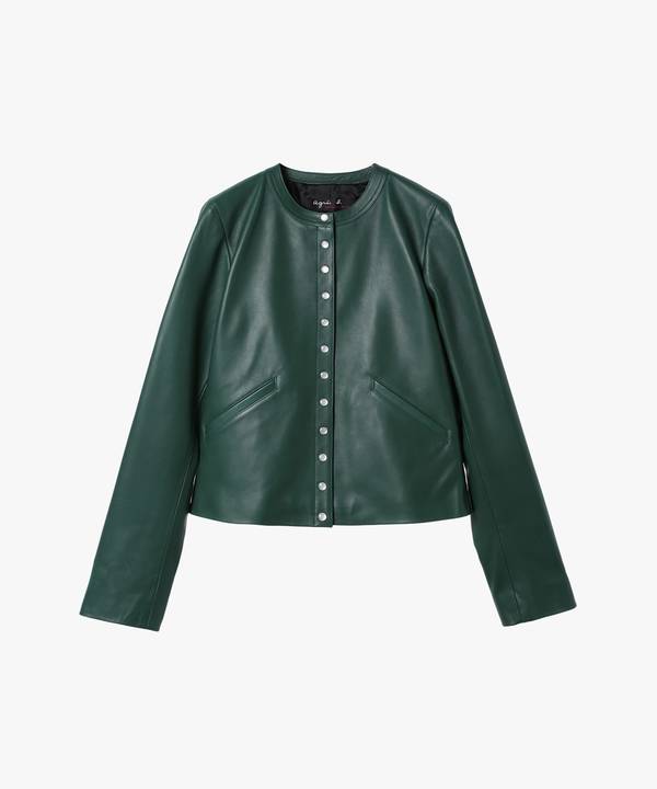 ラムスキン レザー ジャケット ｜agnès b. FEMME（ファム