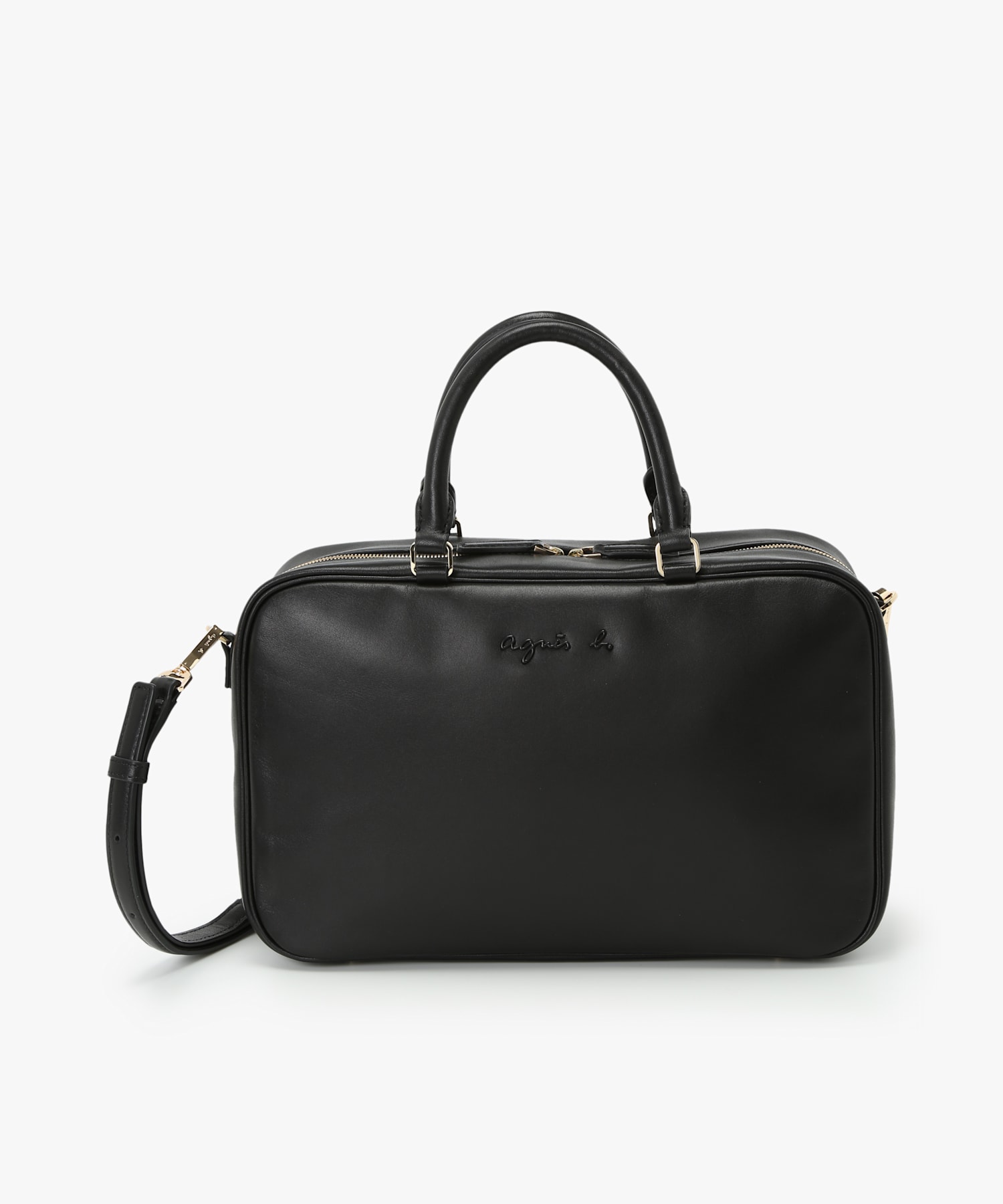 レザー 2way ボストンバッグ