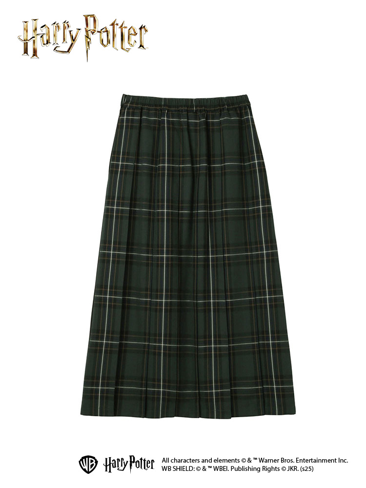 大きいサイズ13号～19号】 チェック×無地 ロングスカート〈ハリー