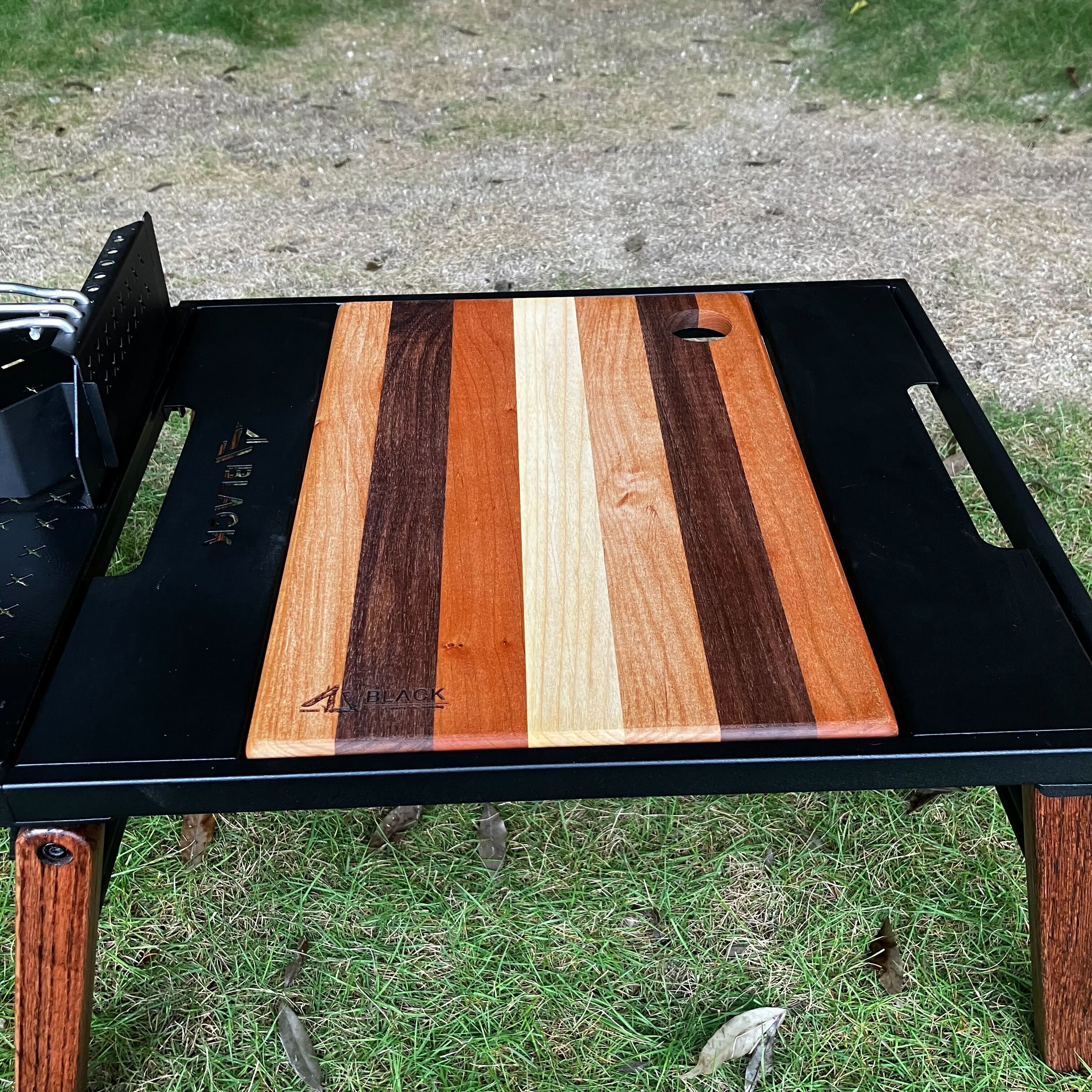 black designアイアンプレートツリー ウッドテーブル プレート3枚