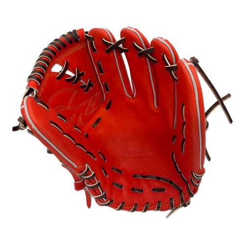 ZETT (ゼット) 軟式グローブ レッド ケース付 プロステイタス 投手用