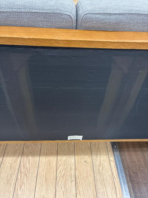 UNICO (ウニコ) 2人掛けソファー ナチュラル×グレー KIRP covering