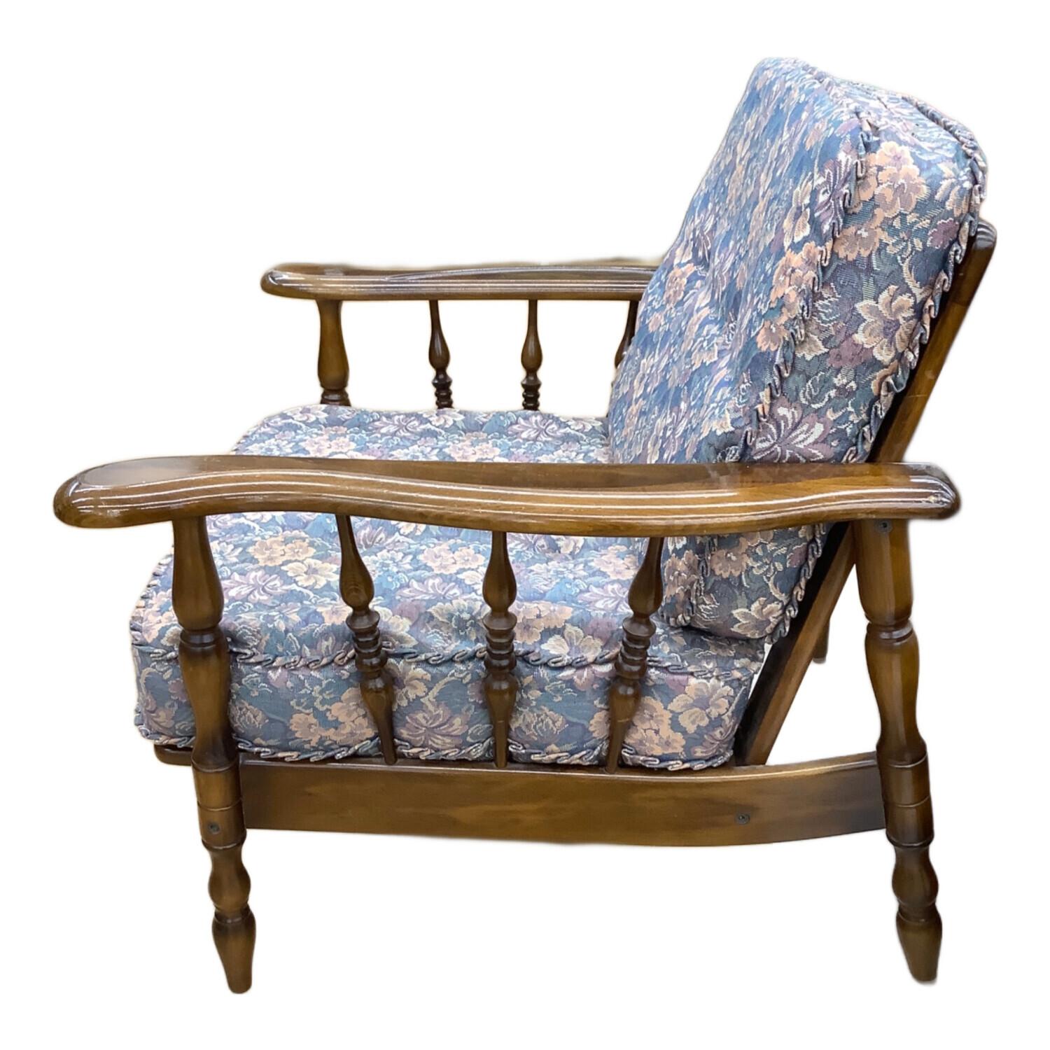 karimoku (カリモク) 1人掛けソファー 381 ブラウン×マルチカラー