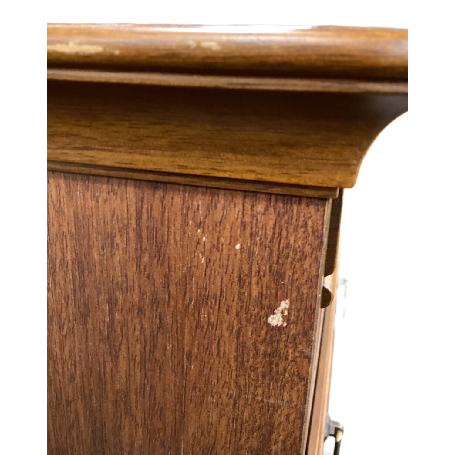 MARUNI (マルニ) 電話台 ブラウン 206 2枚扉 引き出し付 地中海