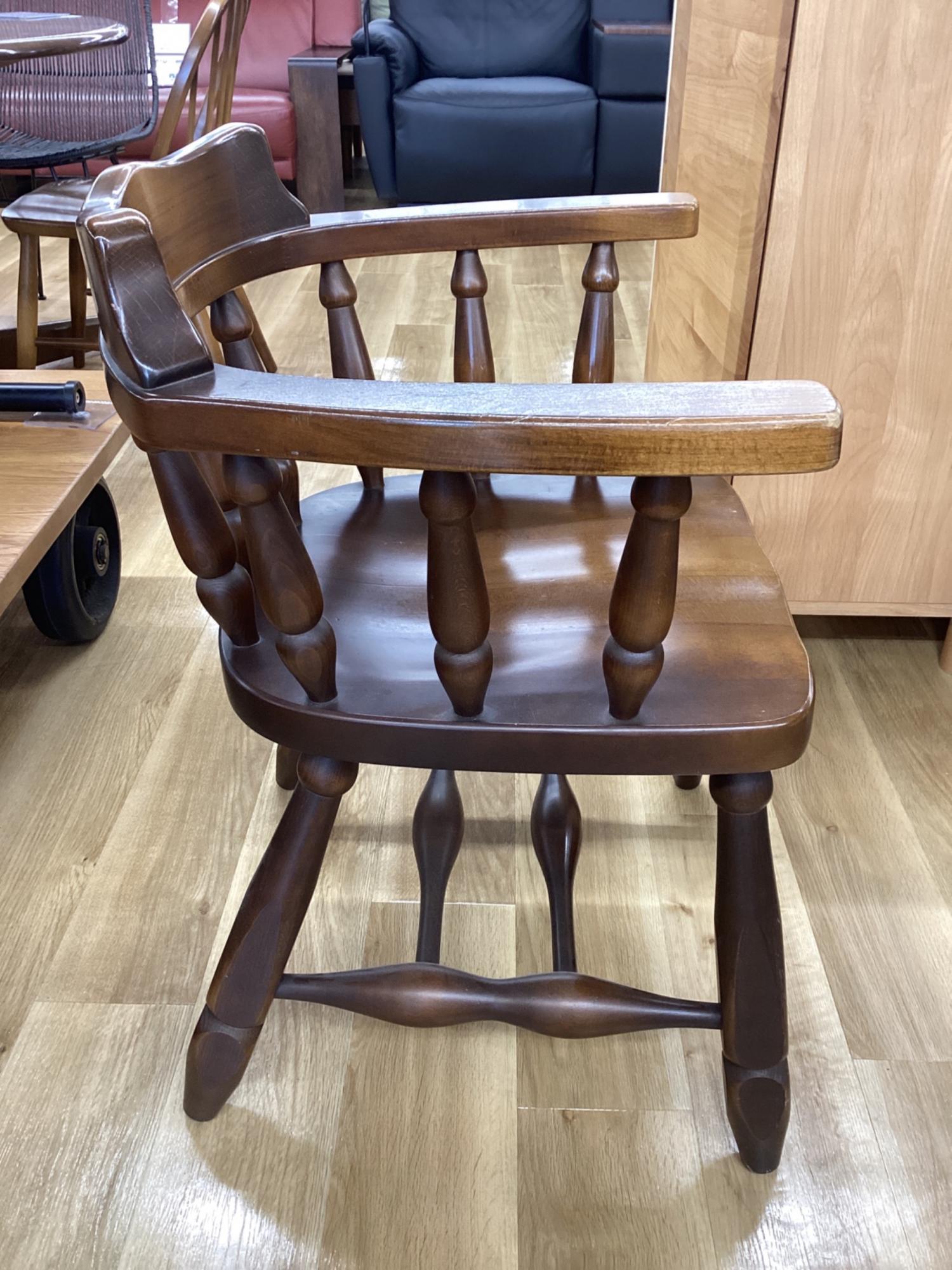 飛騨産業 (ヒダサンギョウ) ウィンザーチェア ブラウン キツツキマーク