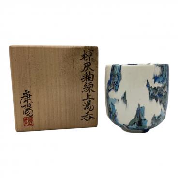 魯山人写 美食道楽 和食器揃 祥山 色絵銀彩糸巻文四方皿｜トレファクONLINE