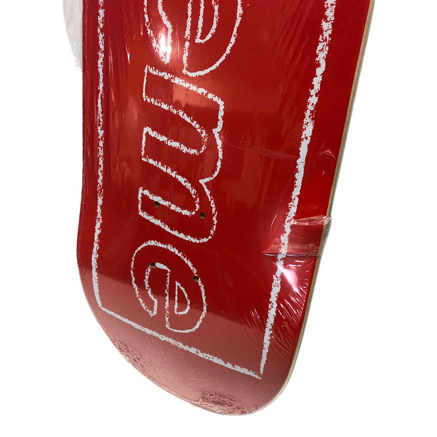 SUPREME (シュプリーム) スケートボード レッド Chalk Logo Skateboard