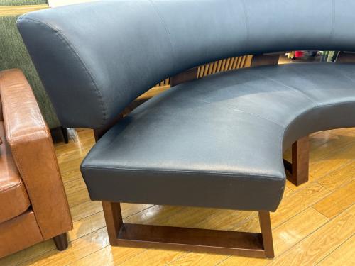 シギヤマ家具 (シギヤマカグ) ラウンドソファ ブラック グランド