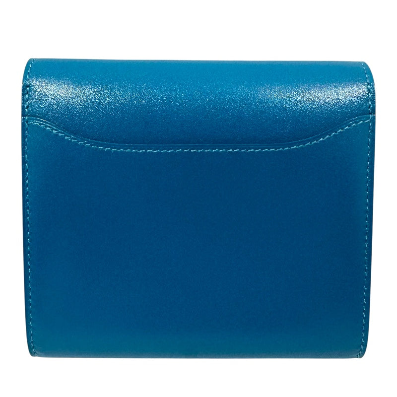 エルメス HERMES コンスタンスコンパクト A刻印 ブルーイズミール