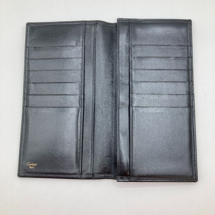 Cartier カルティエ 長財布 パシャ メンズ ブラック - 中古バッグ