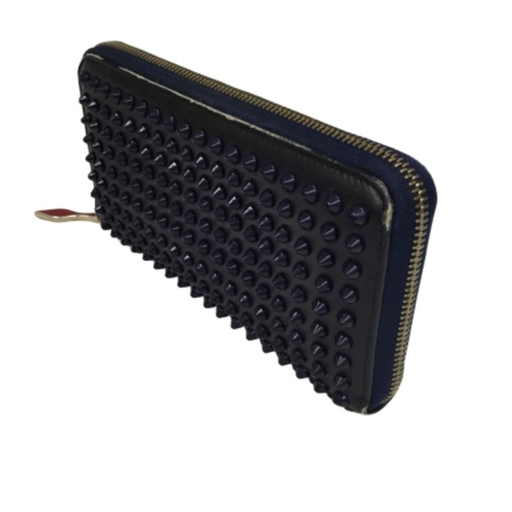 Christian Louboutin クリスチャンルブタン 長財布 ネイビー - 中古