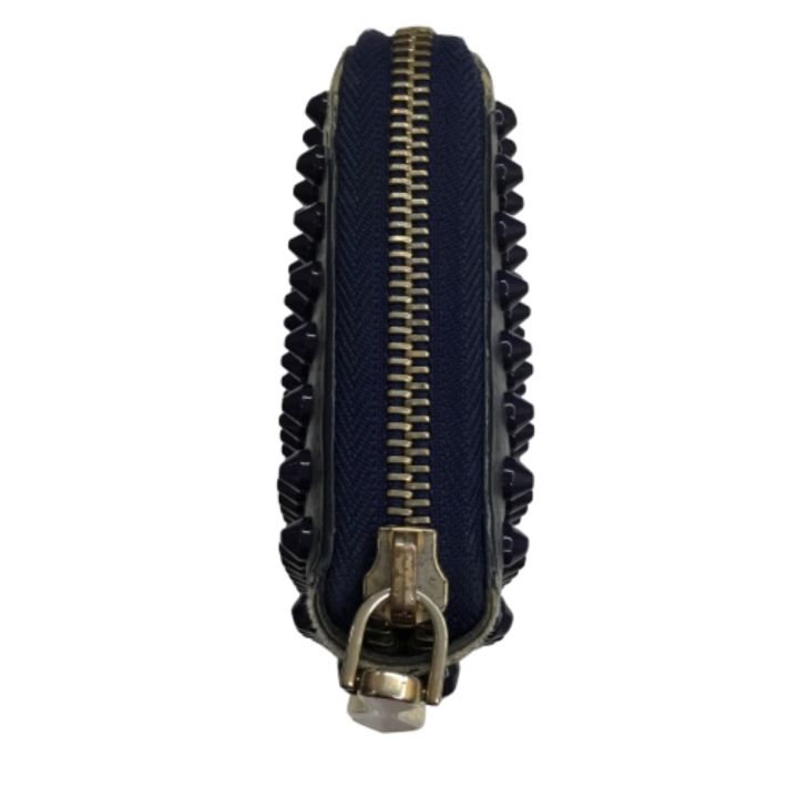 Christian Louboutin クリスチャンルブタン 長財布 ネイビー - 中古