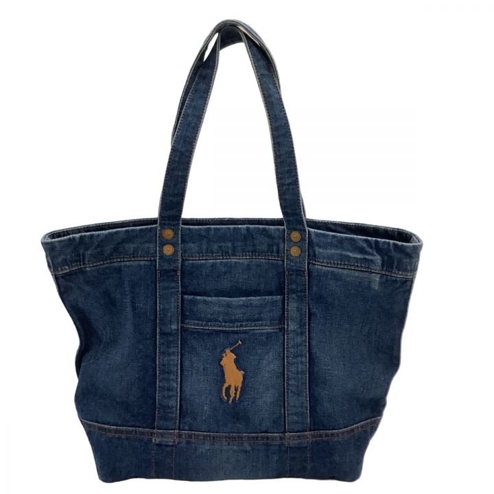 RALPH LAUREN ラルフローレン トートバッグ デニム生地 - 中古