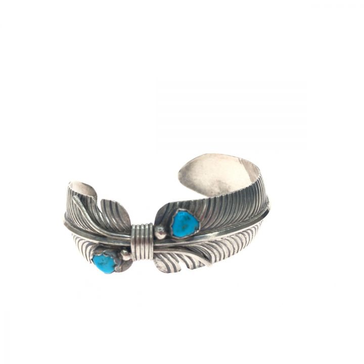 ターコイズ インディアンJewelry シルバーバングル 土日限定割り引き