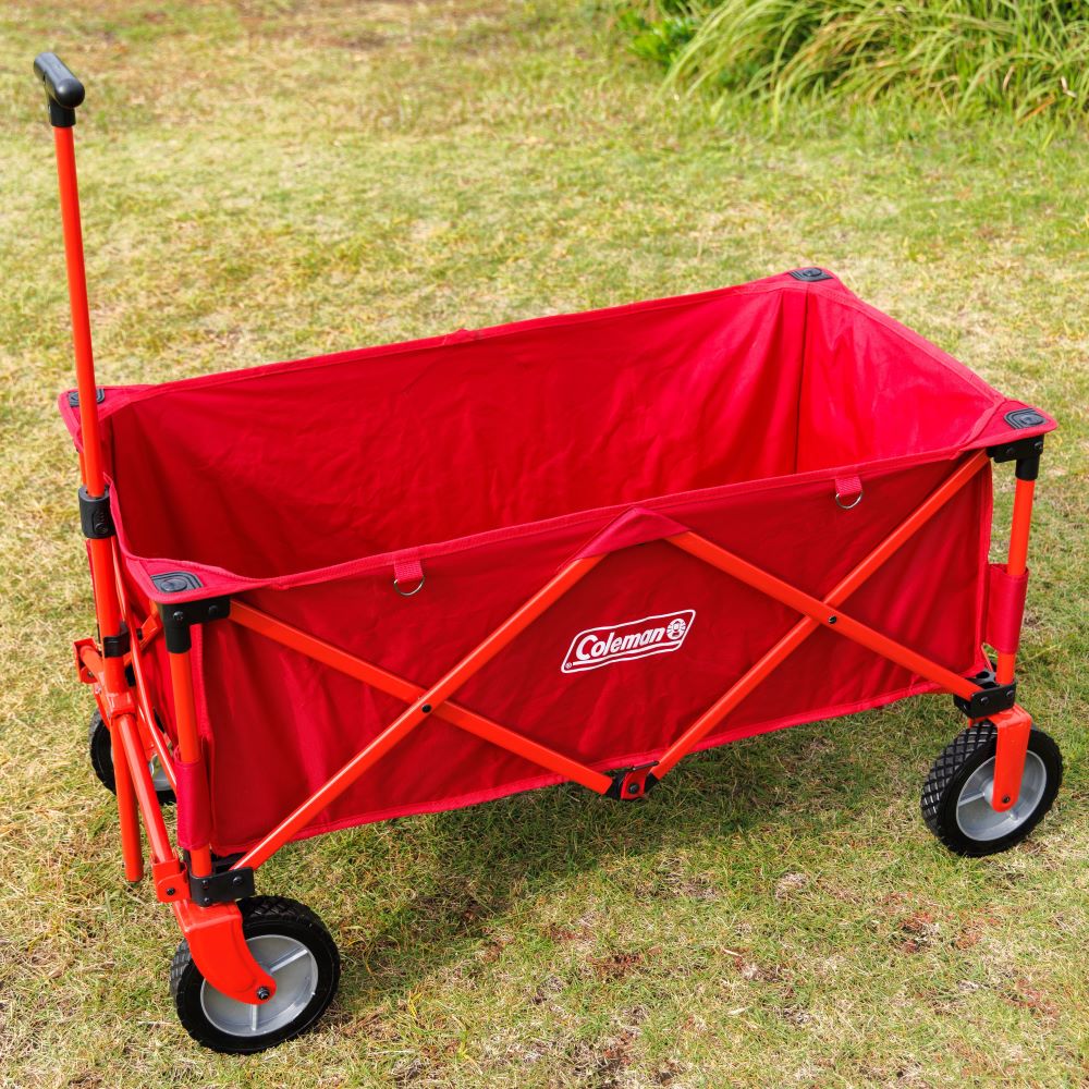 美品 早いもの勝ち Coleman キャリーカート レッド Amazon | Coleman