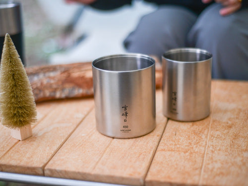 スノーピーク 2022Xmas限定 真空雪峰スタッキングマグ 300/450 マット