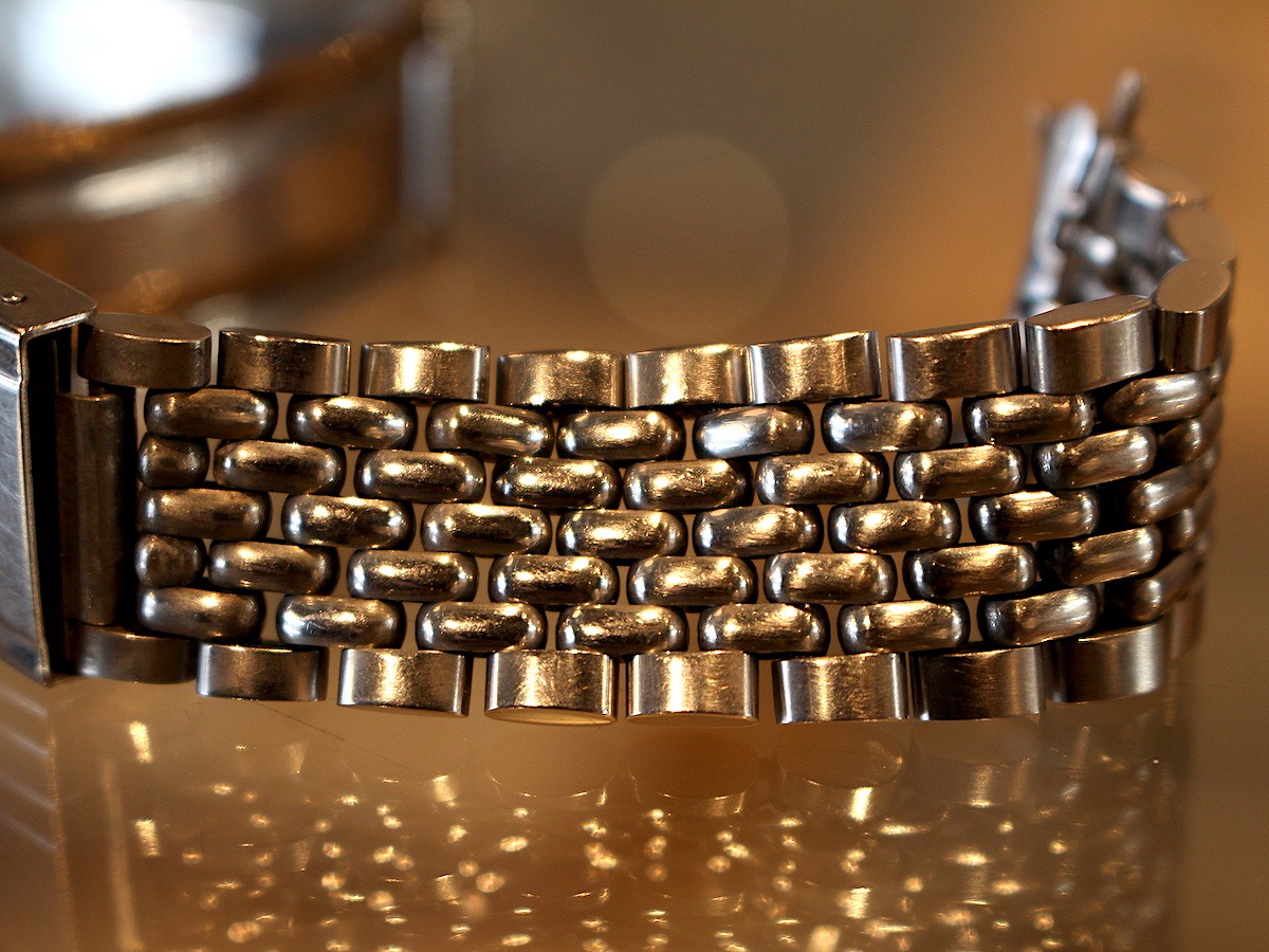 オメガ/純正SS7連ライスジュビリーブレスレット/No.12/Ref1502/Flash