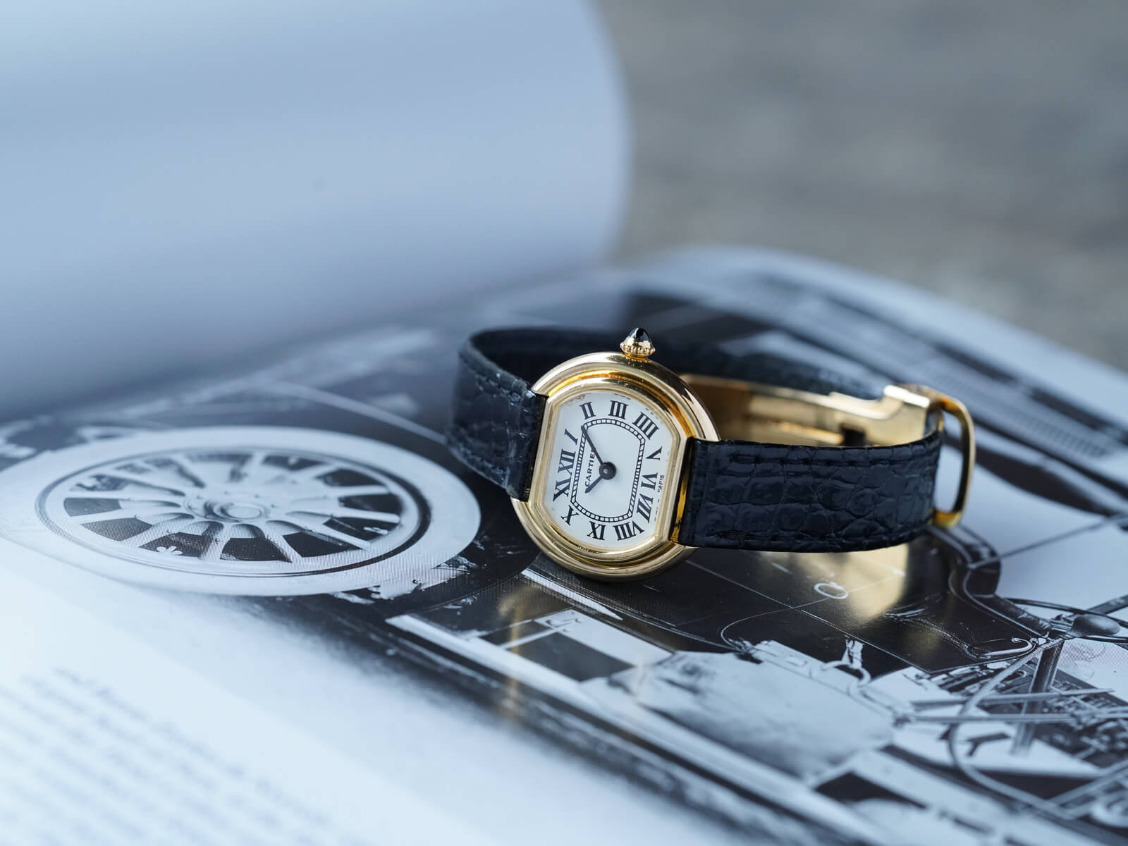 カルティエ/エリプスSM/PARIS/ホワイトローマンダイヤル/Cartier