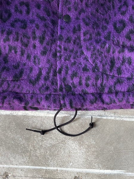 Needles】WOOL COACH JACKET｜PURPLE×LEOPARD | EDISTORIAL STORE