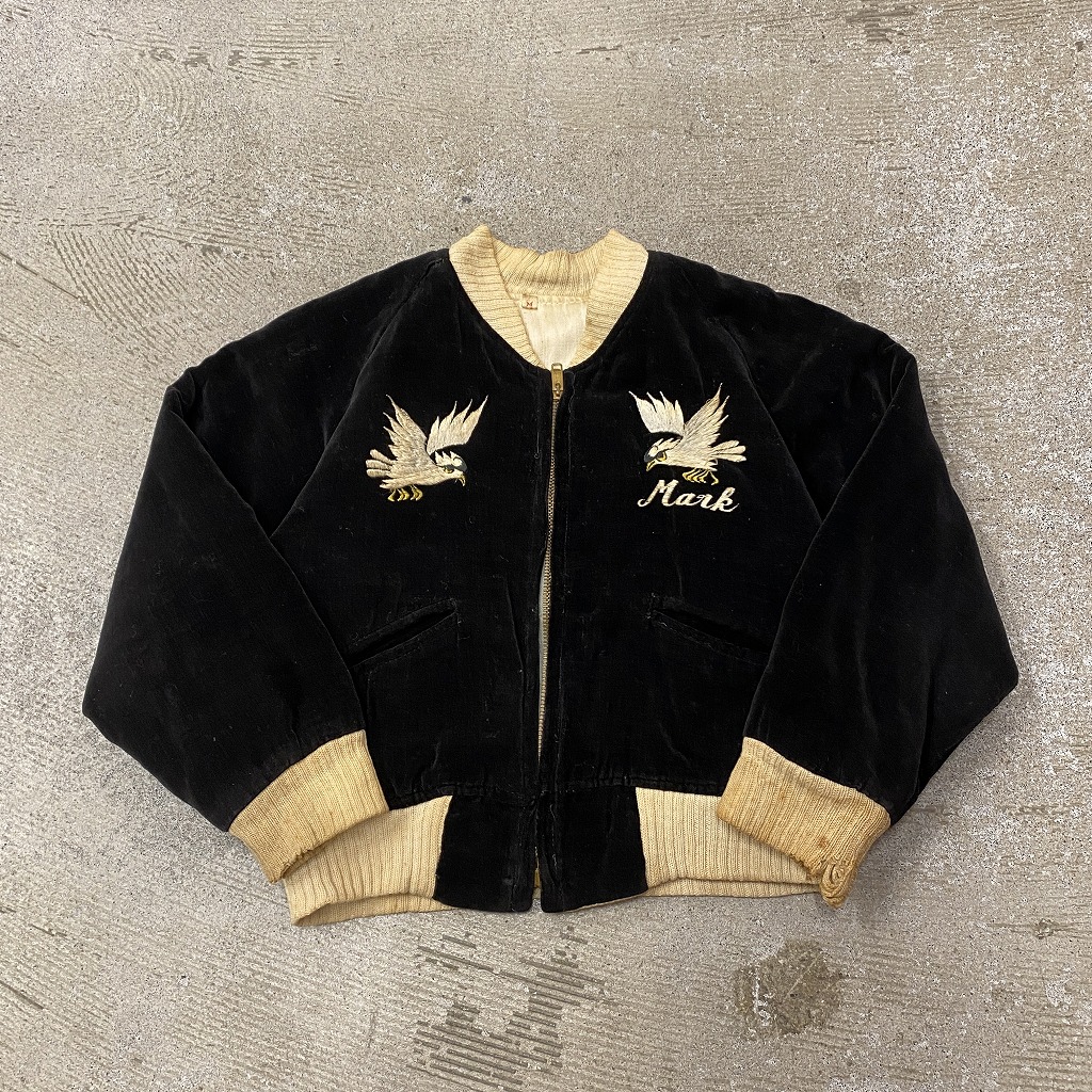 1950'S VINTAGE SOUVENIR JACKET 「KIDS、OKINAWA、別珍」｜SAFARI