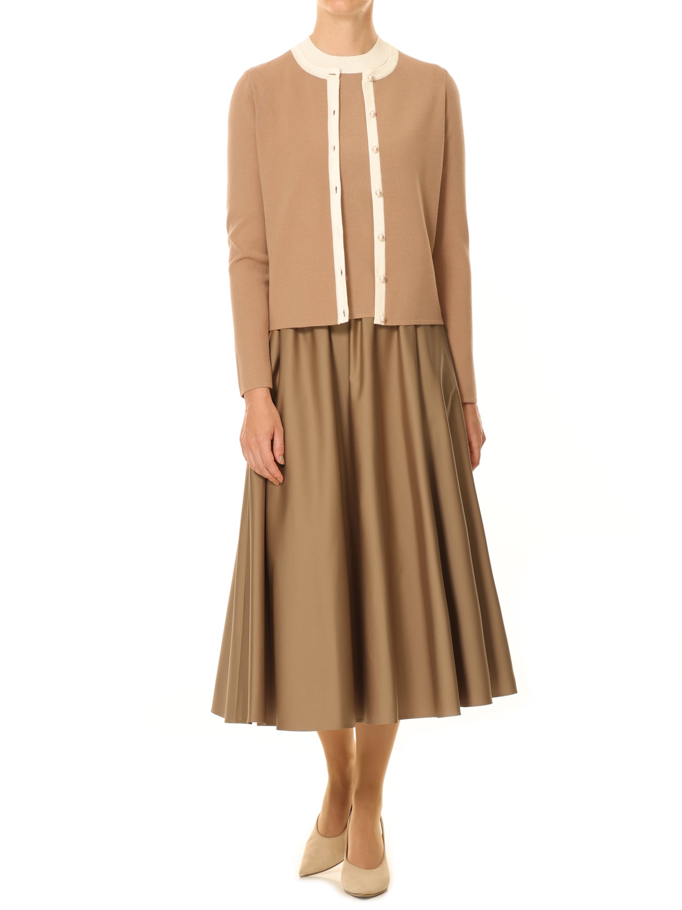 ウエストゴムフレアスカート: AVENIRETOILE公式通販｜m-i-d e-shopping