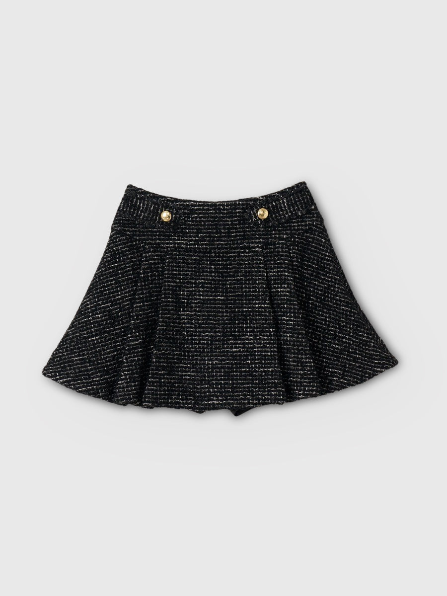 ツイードタックミニスカート