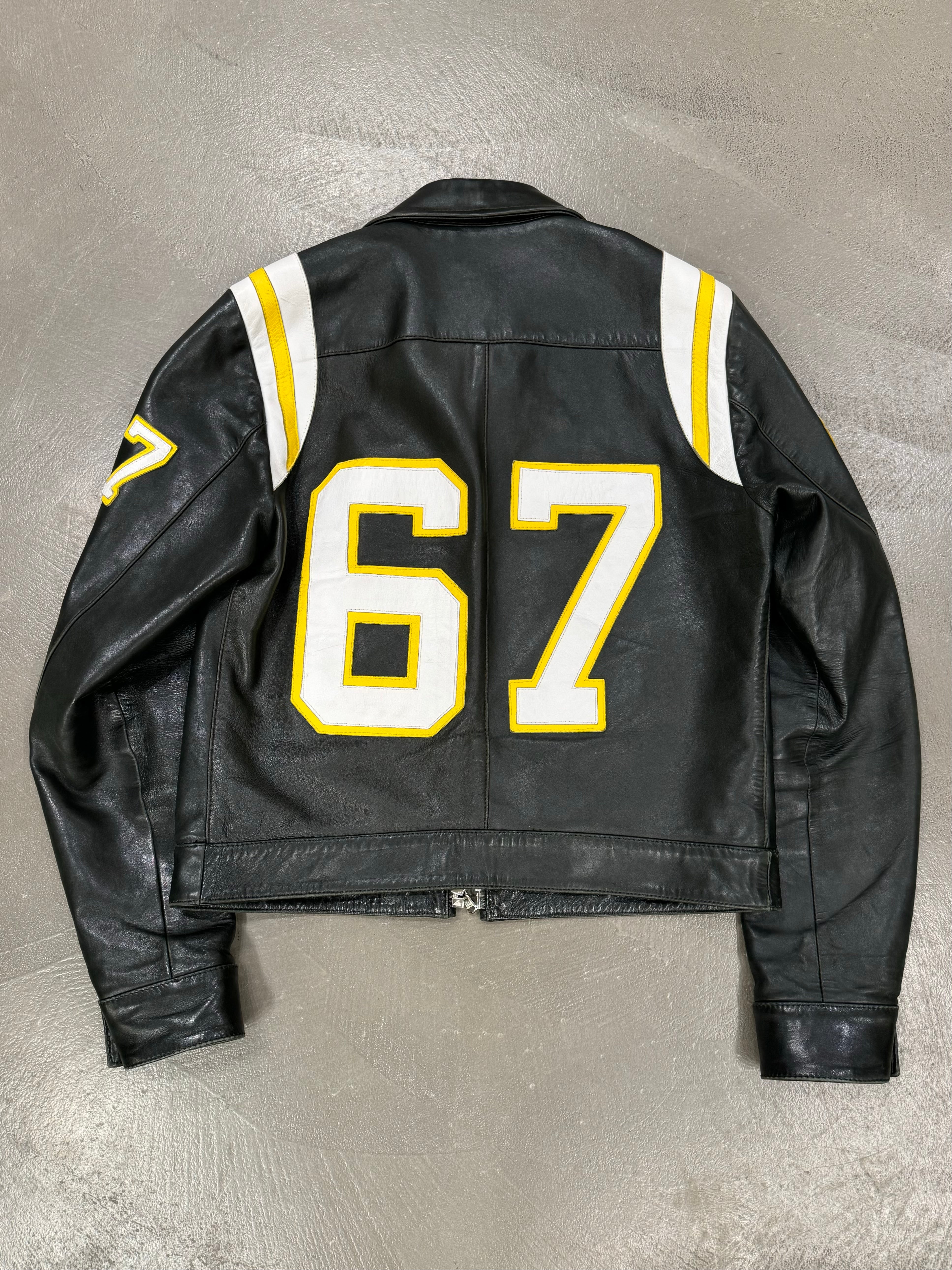 S/S 2002 Dolce & Gabbana runway biker leather jacket