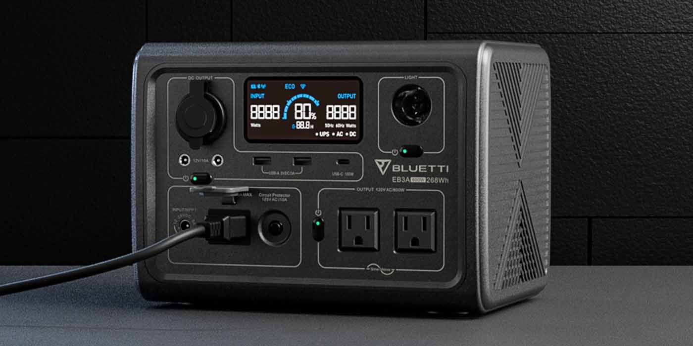 BLUETTI begins sales of EB3A power station with 268Wh capacity and