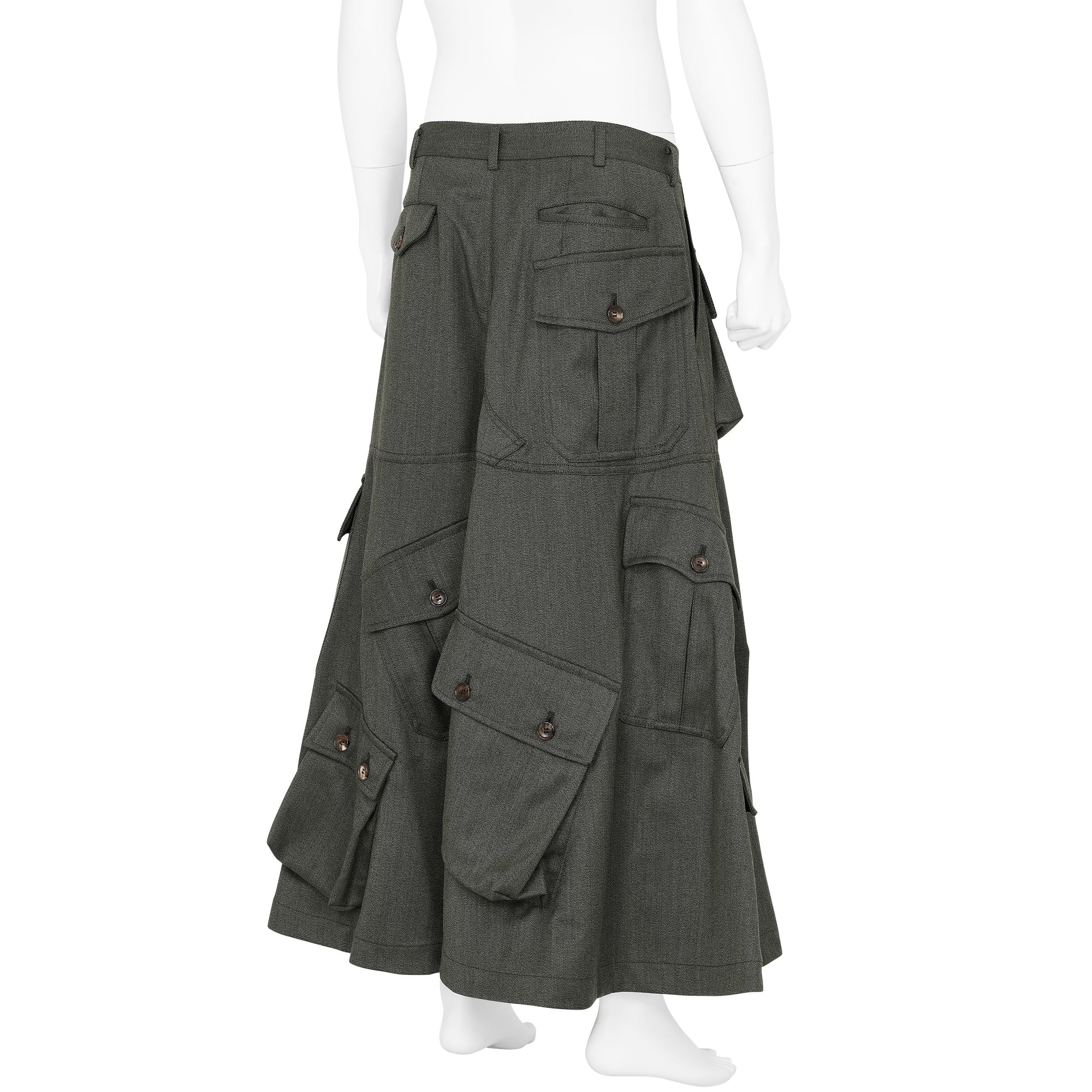 SKIRT WITH POCKET GREY - COMME des GARÇONS HOMME PLUS(コム デ